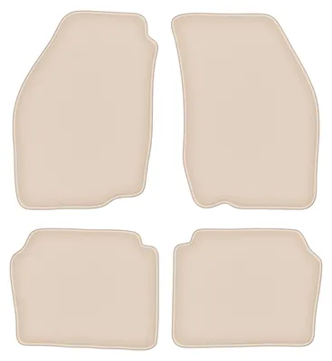 Produktbild von DURBAN Beige Velours-Fußmatten-Set für Suzuki Baleno I Schrägheck, Limousine, Kombi (1995-2007)