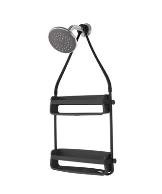 Imagen del producto de Umbra, estante flexible para ducha, estante de ducha, organizador de ducha, plástico, negro, 023460-040
