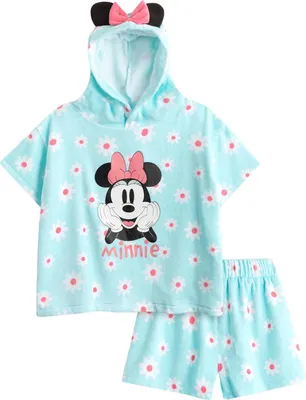Produktbild von Disney - Schlafanzug mit Shorts für Mädchen, Frottee NS9610 (110) (Blau)