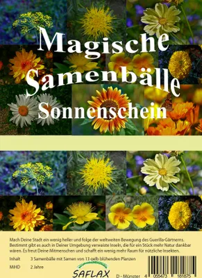 Artikelbild 1 von 'Samenbälle Sonnenschein (3 Stück)' aus der Kategorie Blumensamenmischung