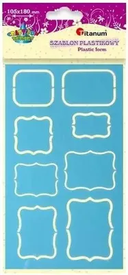 Image de Gabarit en plastique 105x180mm cadre mélange