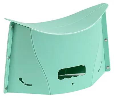 Produktbild von Klapphocker mit ergonomischem Design, Grifflöchern, tragbarer Sitz mit Knieentlastung, ideal für Reisen, Camping, Angeln und Gartenarbeit