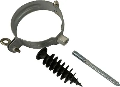 Produktbild von Set Regenrohrschelle 100 mm + Dübel + Stockschraube 80 mm