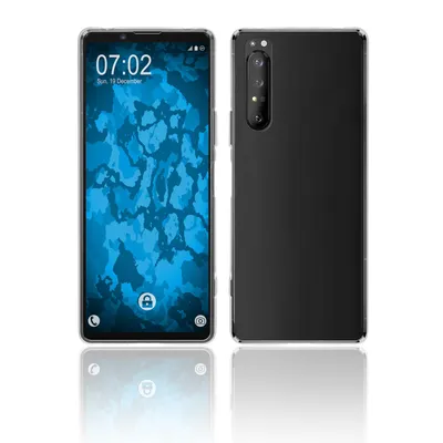 Produktbild von PhoneNatic Case kompatibel mit Sony Xperia 1 II - Crystal Clear Silikon Hülle transparent