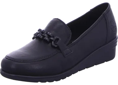 Produktbild von Rieker Damen Slipper 40922-37, 40922-38, 40922-39, 40922-40, 40922-41, 40922-42, 40922-43 RIE-L5361 schwarz 39