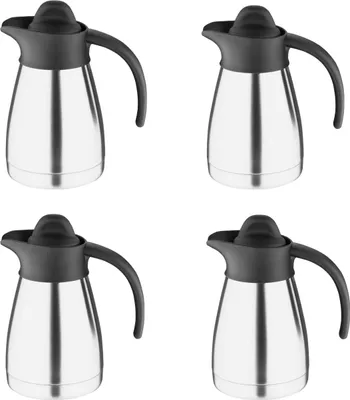 Produktbild von Thermoskanne Olympia Schraubdeckel | 0,5 L | Edelstahl | 4 Kannen