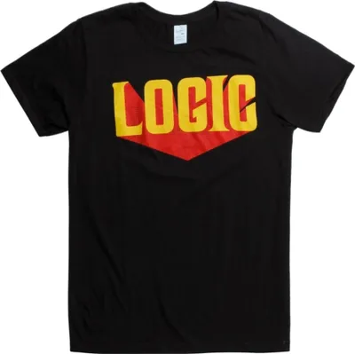 Produktbild von Logic - T-Shirt für Herren/Damen Uni RO4759 (XL) (Schwarz)