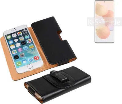 Produktbild von K-S-Trade Schützhülle Handyhülle kompatibel mit Xiaomi Civi Holster Gürtel Tasche Schutzhülle Handy-Tasche Smartphone Case Seitentasche schwarz