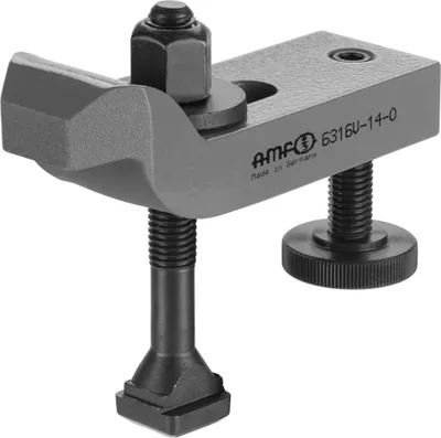 Immagine prodotto di Morsetto Amf n. 6316V 12-M12x12x100 A gomito con vite di supporto regolabile