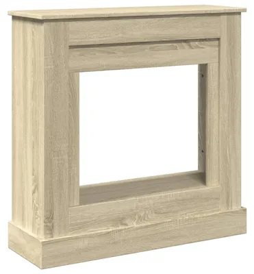 Immagine prodotto di Cornice per camino Sonoma in legno effetto quercia - Cornice decorativa per camino elettrico - 90x30x90 cm