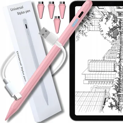 Zdjęcie produktu dla Rysik Stylus Pencil Pen Do Telefonu Tableta Uniwersalny Pencil Pen 4 Końcówki