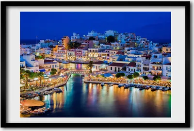 Produktbild von Bild 60x40 MDF-Rahmen, Wandkunst Kreta Griechenland