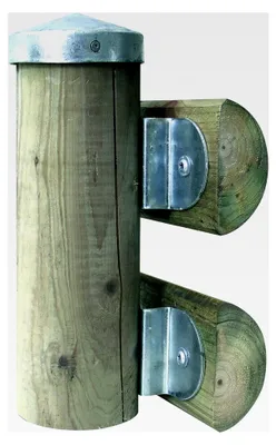 Produktbild von Pfostenkappe für Holzpfosten | flache Form | feuerverzinkt | Ø80 mm