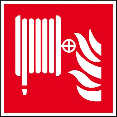 Produktbild von Dreifke® Brandschutzzeichen Löschschlauch, ASR/ISO, Folie, selbstklebend, 300...