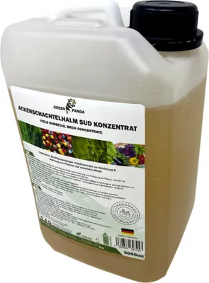 Produktbild von GreenPanda Acker-Schachtelhalm Jauche/Sud 3 Liter -Dünger - Pflänzenstärkungsmittel - Schachtelhalm-Extrakt Konzentrat - Pflanzendünger