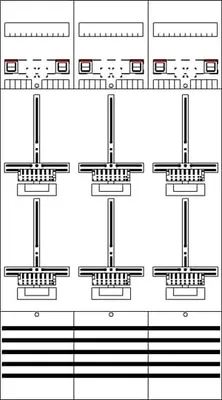 Produktbild von Zählerfeld DF39Q6 9RE 6Z VV.m.ZK.