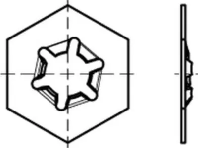 Immagine prodotto di Disco RUV A 2 M 16 x 27 x 0,7 A 2 S 50 pz