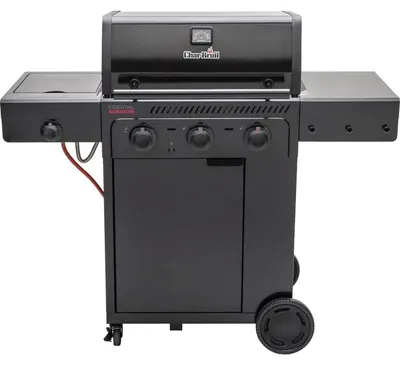 Produktbild von Char-Broil Gasgrill 3+1 Brenner, 7,9 kW, Gusseisen Grill, Schwarz - Essential 3G