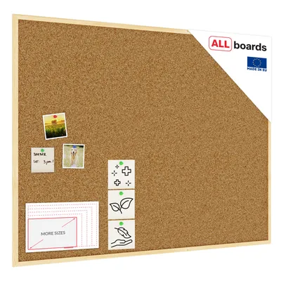 Immagine prodotto di Bacheca in sughero (cornice in legno) 120x90 cm