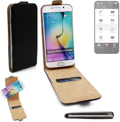 Produktbild von K-S-Trade® Schutzhülle Handyhülle kompatibel mit Gigaset GS5 Senior Flipstyle  360° Smartphone Tasche, schwarz, Case Flip cover