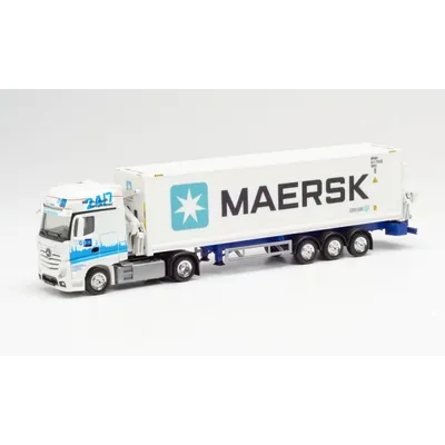 Produktbild von Herpa LKW MB Actros 11 Giga Cont-Seitenlader-SZ Maersk 313384