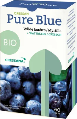 Produktbild von Cressana CressanPure Blue - 60 Kapseln - Blaualgen & Chlorella-Komplex -  & Vegan - Entgiftung, Energie- & Immunsystemunterstützung, Reich an Antioxidantien