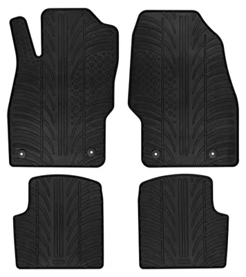 Produktbild von LAMPA Fußmatten Set Gummi für RENAULT Clio III Schrägheck (BR0/1, CR0/1) Vorne+Hinten