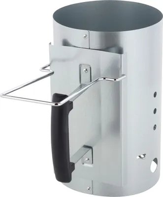 Produktbild von Anzündkamin Grill XXL Kohlestarter Grillanzünder Zink mit Hitzeschild Kipphilfe