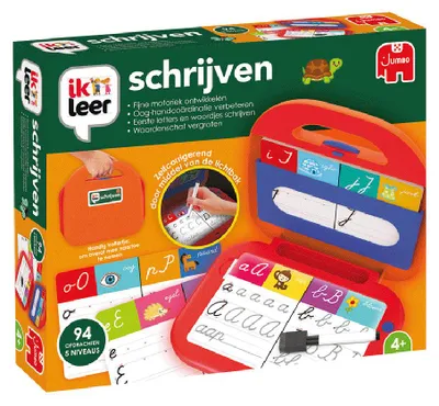 Produktbild von Ich lerne Ik Leer - Schrijven, 4 Jahr(e), Batterien erforderlich, AA, Karton, Kunststoff, Mehrfarbig