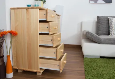 Produktbild von Kommode Kiefer massiv natur