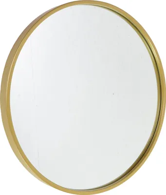 Produktbild von Fragix Boston Spiegel Rund - Gold - Metallrahmen - Ø45cm