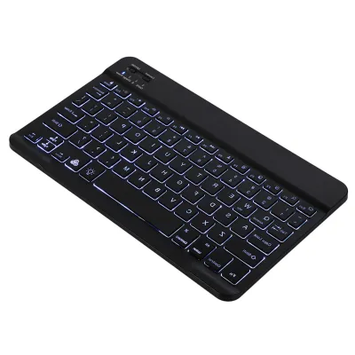 Obrázek produktu pro 10palcová Bluetooth klávesnice – ultratenká, dobíjecí se světelným efektem, bílá