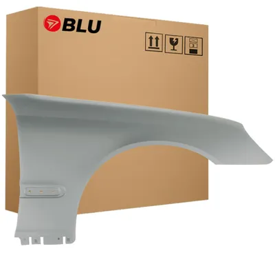Obrázek produktu pro BLU Blatník náhrada pro Mercedes C W203 761 Pravý Stříbrný PolarSilber | 2000-2007 | Přední | Lakovaný | Připravený k montáži, Obrázek vytvořený pomocí AI