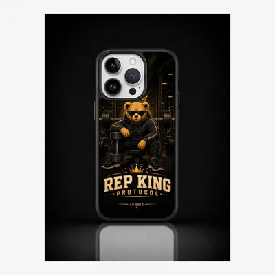 Productafbeelding van iPhone 14 Pro hoesje, telefoonhoesje, beschermhoesje, case met fitnessmotief – LUNØIR ©