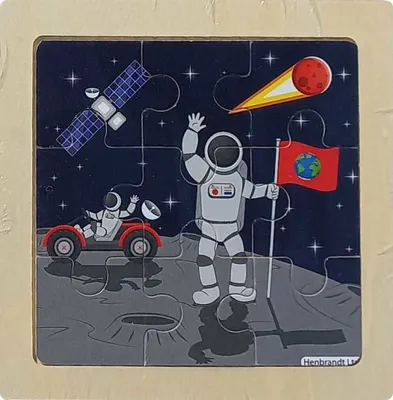 Immagine prodotto di Puzzle in legno universo: Ü sopra la terra 9 pezzi