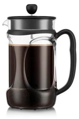Zdjęcie produktu dla Ekspres do kawy typu French press – – Young Press – 1 l – 8 filiżanek – szkło / czarny