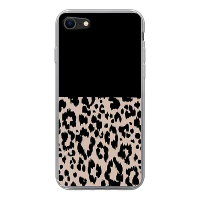 Produktbild von MuchoWow® Handyhülle Schutzhülle Hülle für iPhone 8 Panther Druck - Tiere - Schwarz Silikon Softcase Handy Hülle - Schutzhaube