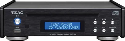 Produktbild von TEAC PD-301DAB-X/B, 2,1 kg, Schwarz, Persönlicher CD-Player