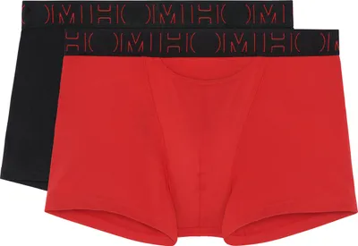 Produktbild von HOM 2er Pack Herren Boxer Pant Trunk Boxerline 2 Red / Black