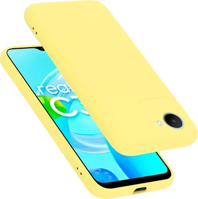 Obrázek produktu pro Cadorabo ochranný kryt pro Realme C30 / Narzo 50i PRIME pouzdro na mobilní telefon ve žluté barvě kryt TPU pouzdro