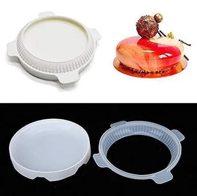 Produktbild von Runde Silikon Backform Antihaft 26 cm für Kuchen Brot Schokolade
