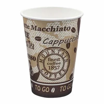 Produktbild von 375x Automatenbecher Kaffeebecher 80mm Ø  'Coffee Mountain' 250 ml