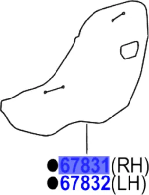 Obrázok produktu pre TOYOTA Corolla Verso Panel pravých predných dverí 67831-0F010 OE