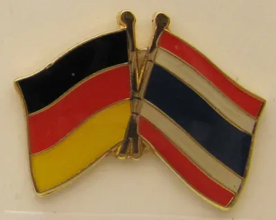Produktbild von Thailand / Deutschland Freundschafts Pin Anstecker Flagge Fahne Nationalflagge