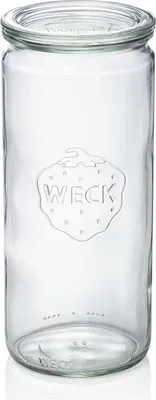 Produktbild von 6x Weck Glas Zylinderglas mit Deckel Cylinder shape 1,04 l