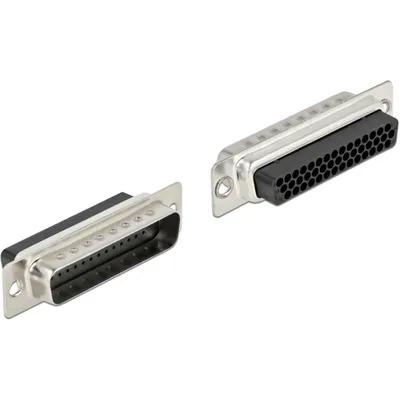 Produktbild von DeLOCK D-Sub HD 44 Pin Crimp Stecker, Metall, 2 Stück, D-Sub HD 44 Pin, Schwarz, Silber, Weiblich, Gerade, Metall, -40 - 105 °C