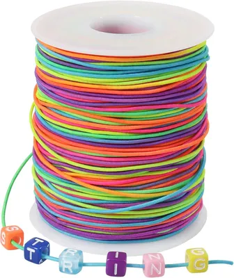 Produktbild von 1 mm Elastisches Faden, Bunt 100m Elastische Schnur Gummiband