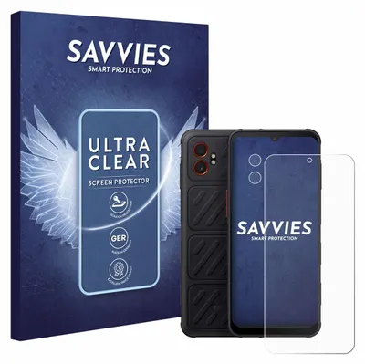 A product shot of a phone screen protector and its packaging.