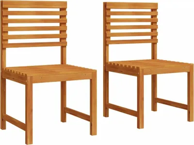 Produktbild von vidaXL Gartenstuhl 2 pcs Braun 50 x 50 x 91cm Massivholz Akazie