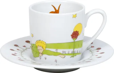 Produktbild von KÖNITZ 1150531599 Espressotasse Der kleine Prinz Freundschaft 85 ml, Porzellan